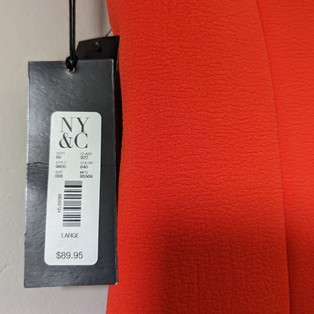 NWT Gabrielle Union X NY& Company Draped Midi Dress Size Large - Picture 4 of 4